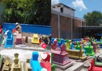 Viral, Kompleks Pemakaman di Klaten Dicat Warna-warni oleh Warga karena Hal Ini, Auto Bikin Netizen Sok Ngide: Bagus Buat Prewed Tu