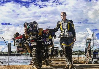 Bergelar Profesor, Lady Biker yang Punya Misi Lampaui 7 Benua dengan Moge Kini Bertemu Pembalap MotoGP