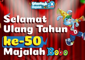 Selamat Ulang Tahun Ke-50 Majalah BOBO!