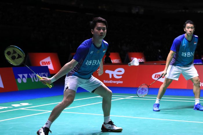 Pasangan ganda putra Indonesia, Marcus Fernaldi Gideon/Kevin Sanjaya Sukamuljo, melaju ke perempat final Thailand Open 2023