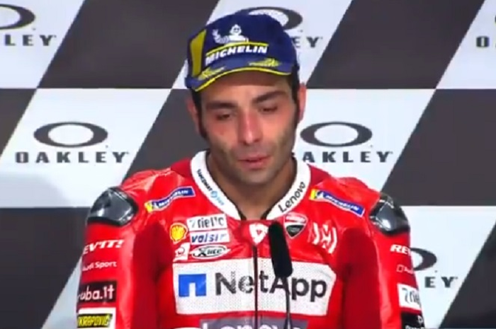 Danilo Petrucci saat jumpa pers usai MotoGP Italia 2019.