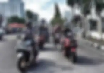 Klub Motor ARCI Chapter Bangka Rayakan Ultah ke-4, Bagikan Bantuan Sosial Sampai Seremonial di Pantai