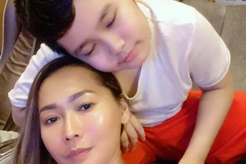 Inul Daratista dan putranya Ivan