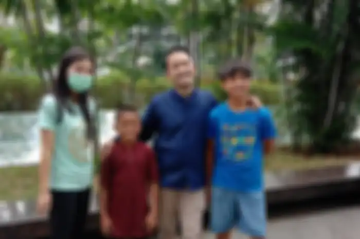 Alwiansyah saat bertemu dengan keluarga Ruben Onsu  