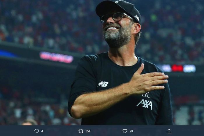 Pelatih Liverpool, Juergen Klopp.