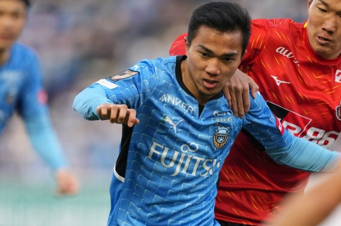 Pemain timnas Thailand, Chanathip Songkrasin, saat berlaga di klub Liga Jepang.