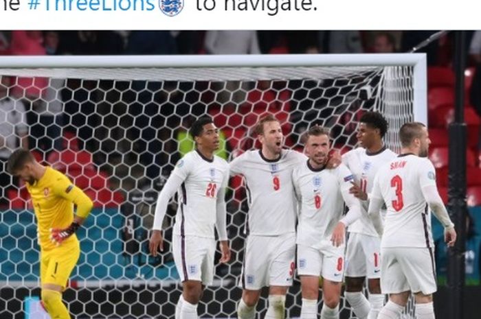 Timnas Inggris lawan Republik Ceska dalam matchday terakhir Grup D EURO 2020 di Wembley Stadium, Selasa (22/6/2021) waktu setempat.