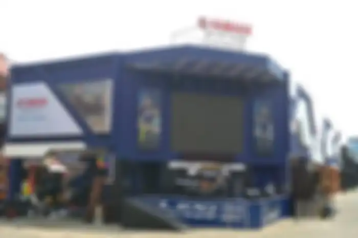 Booth Yamaha di Jakarta Fair Kemayoran 2019.