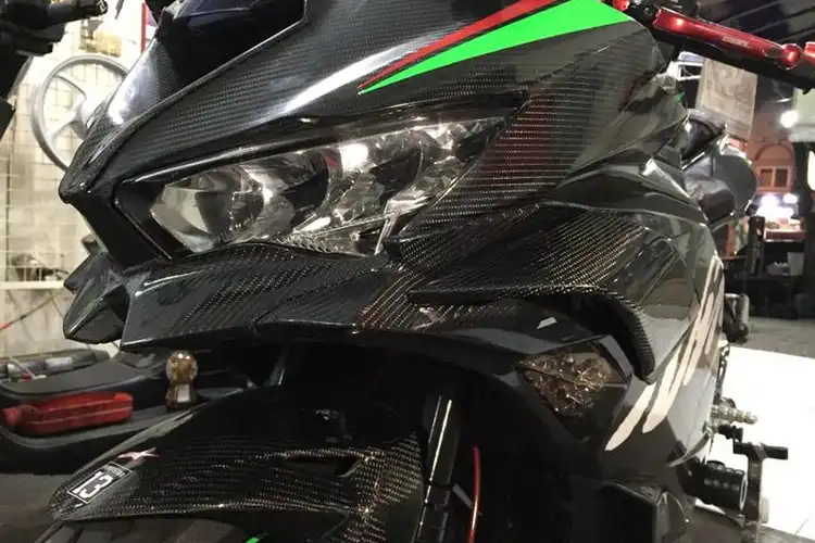 Pasang Aero Winglet Carbon Ninja ZX-25R Makin Sangar Tampilannya, Modalnya Gak Sampai Rp 1 Juta