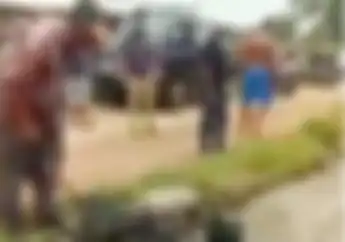 Video Aksi Unik Warga Subang ke Maling Motor yang Tertangkap, Dibikin Hitam Sekujur Badan