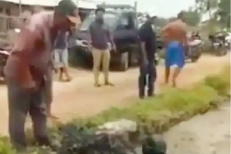 Video Aksi Unik Warga Subang ke Maling Motor yang Tertangkap, Dibikin Hitam Sekujur Badan