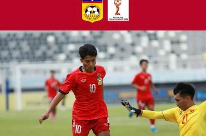 Laos vs Vietnam pada laga terakhir Grup B ASEAN Cup U-19 2024 di Stadion Gelora Bung Tomo (GBT), Surabaya, Jawa Timur, Rabu (24/7/2024).