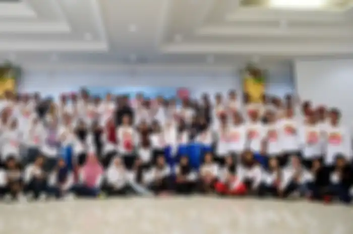 Peserta Student Camp foto bersama dengan Badan Narkotika Nasional