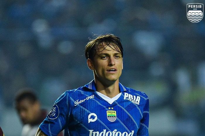 Stefano Beltrame, saat Persib vs PSM di Stadion GBLA, Senin (4/12/2023).