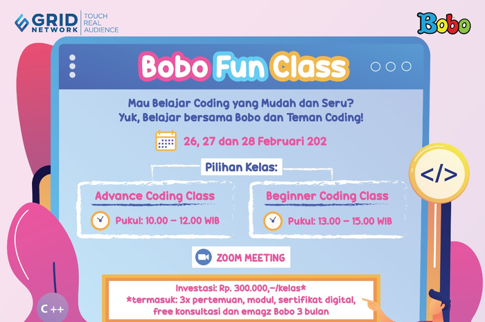 Bobo Fun Class – Coding for Kids