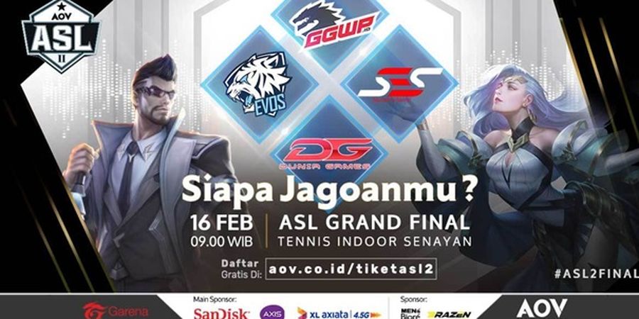 4 Tim Terbaik Melangkah ke Grand Final AOV Star League Season 2