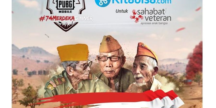 PUBG Mobile Berdonasi untuk Veteran Indonesia Lewat #74 MERDEKA DINNER