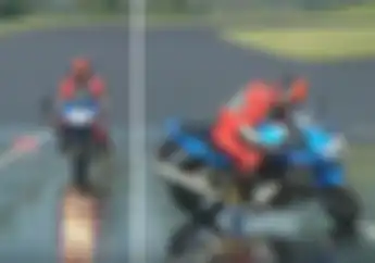 Video Tes Rem ABS di Jalan Licin, Wah Rem Biasa Bikin Motor Melintir