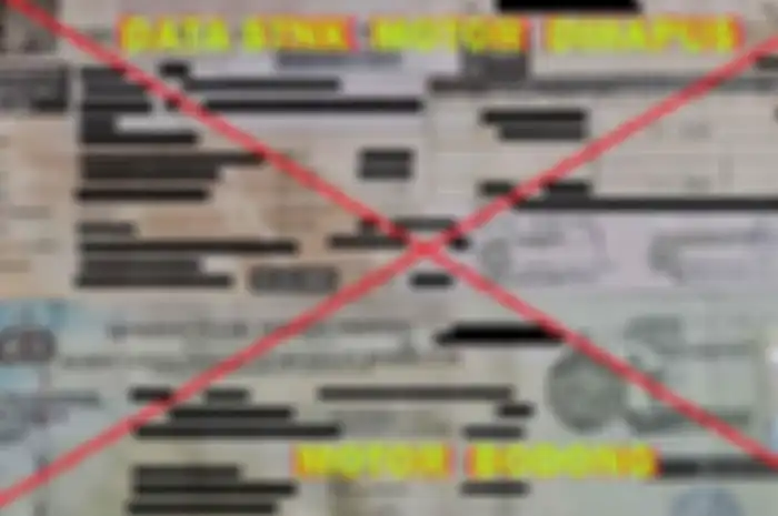 Ilustrasi, kenapa disebut motor bodong akibat data STNK dihapus kepolisian, akibat tujuh tahun tidak bayar pajak.