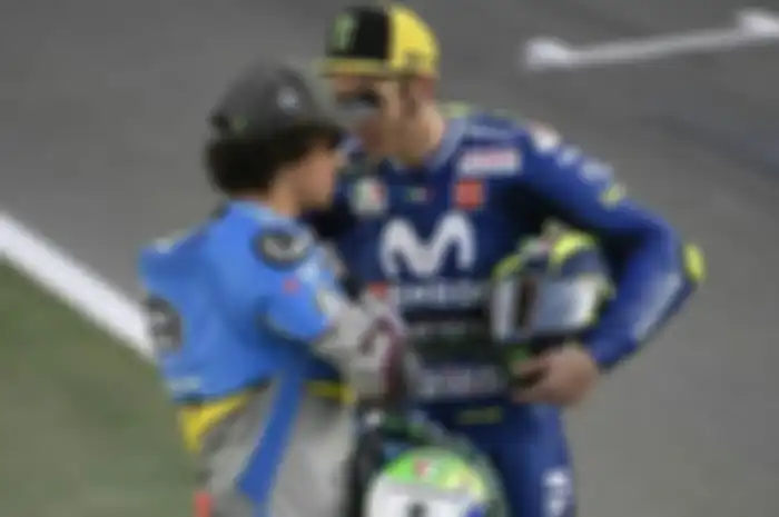 Valentino Rossi dan Franco Morbidelli .