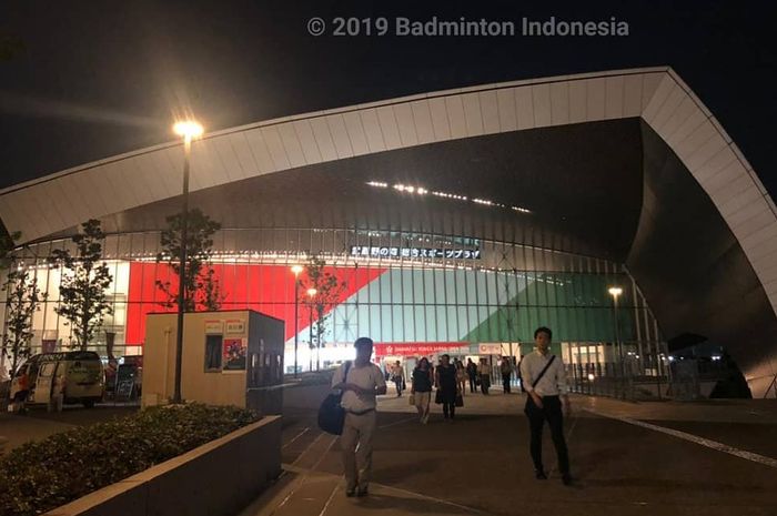 Suasana Musashino Forest Sport Plaza, Tokyo, Jepang, saat menggelar ajang Japan Open 2019, 23-28 Juli 2019.