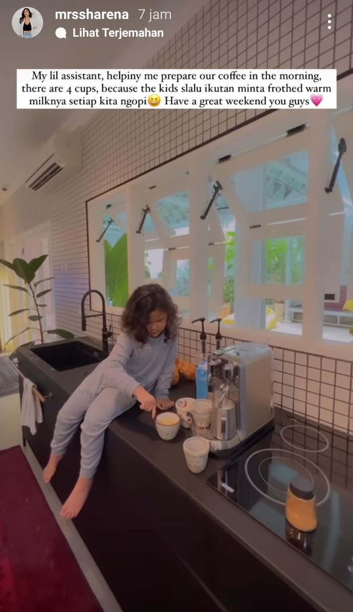 Potret dapur rumah artis Ryan Delon dan Sharena Gunawan.