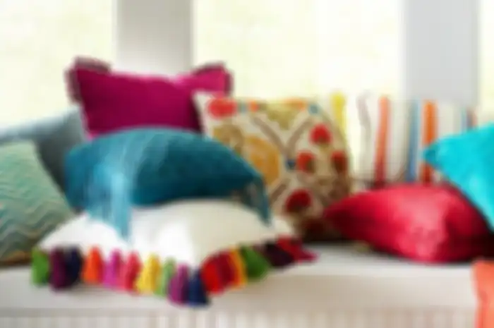 Membersihkan bantal sofa