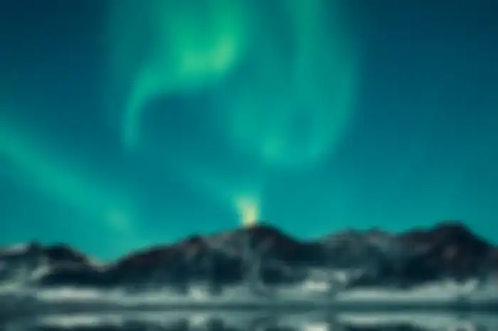Ilustrasi aurora di Iceland