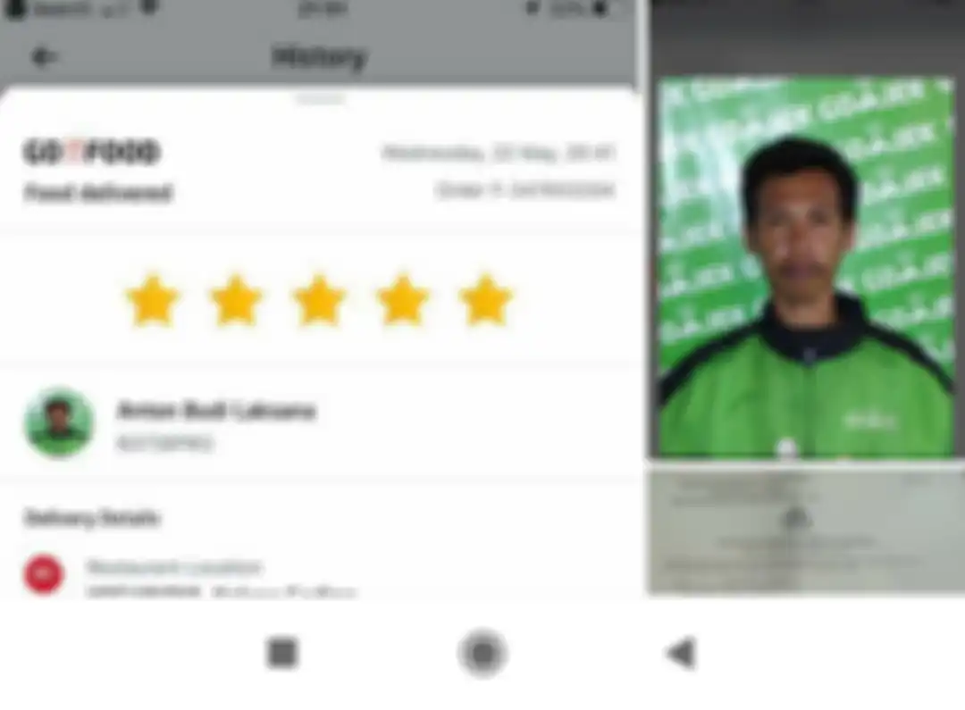 Biker ojek online ini mengalami musibah saat kerja