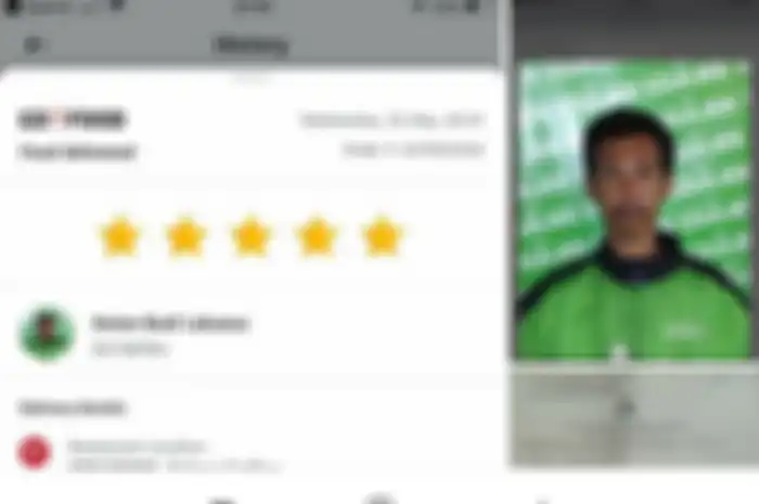 Biker ojek online ini mengalami musibah saat kerja
