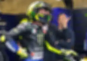 Epik! Valentino Rossi Lolos Ke Q2 MotoGP Prancis, Pakai Ban Slick Di Trek Basah