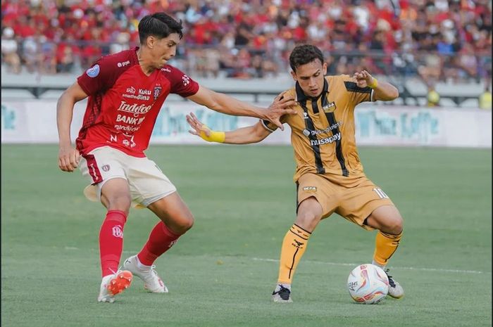 Suasana pertandingan antara Bali United melawan Dewa United pada laga pekan kelima Liga 1 2023/2024 di Stadion Kapten I Wayan Dipta, Sabtu (29/7/2023).