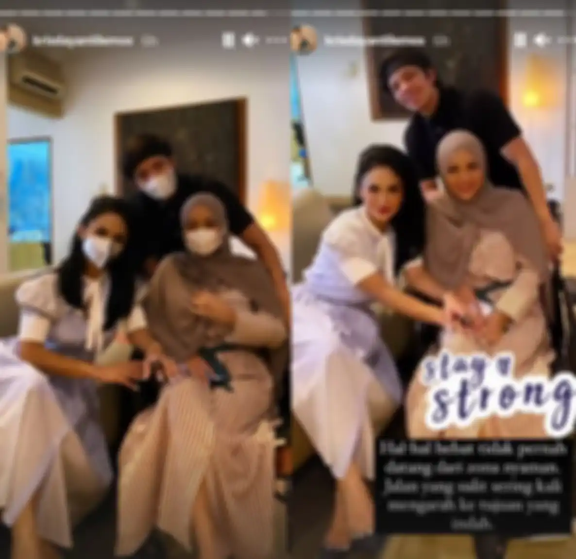 Instagram Story Krisdayanti Beri Semangat Pada Aurel Hermansyah.