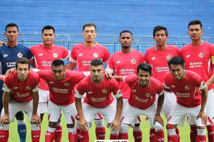 Skuat Semen Padang dalam persiapan Piala Presiden 2019.