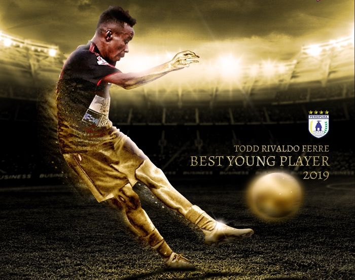 Sayap Persipura Jayapura, Todd Rivaldo Ferre, dianugerahi gelar pemain muda terbaik Liga 1 2019