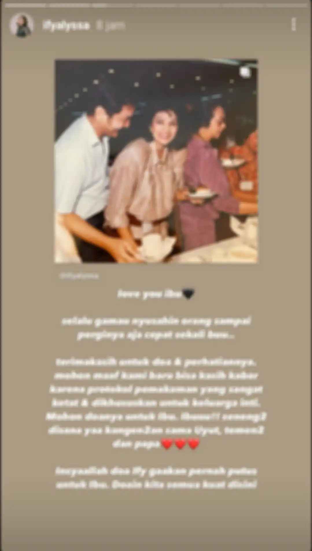 Ify Alyssa kenang sosok mendiang neneknya, Farida Pasha semasa hidup.