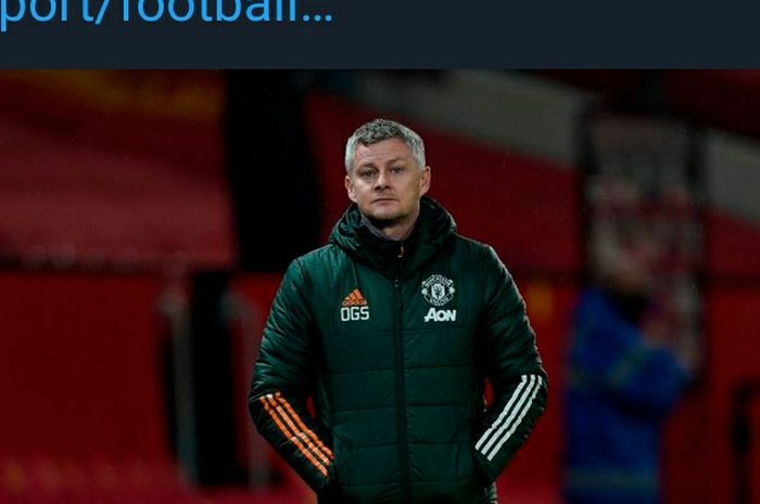 Pelatih Manchester United, Ole Gunnar Solskjaer.