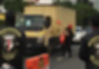 Mantap! Peduli Corona, Satudarah MC Berikan Bantuan Masker dan Makanan Bagi Sopir Angkutan Umum