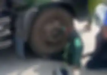 Video Kecelakaan Driver Ojek Online Masuk Kolong Truk Kontainer Viral, Begini Penjelasan Polisi
