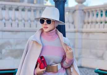 Intip Fashion Hijab ala Syahrini Pakai Baju Ketat Pamer Body Langsing