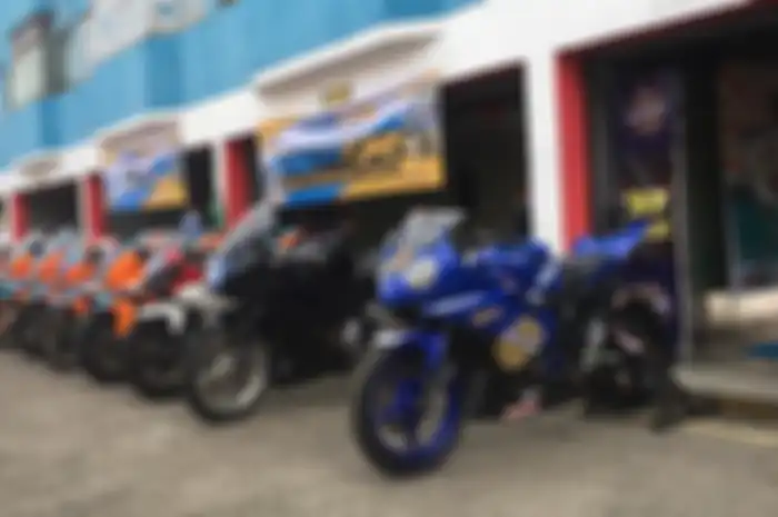 R15ER, salah satu komunitas yang ikut meramaikan Yamaha Sunday Race 2019 di kelas Sport 150 cc Beginner