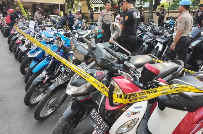 Ilustrasi motor bodong diamankan Polisi 
