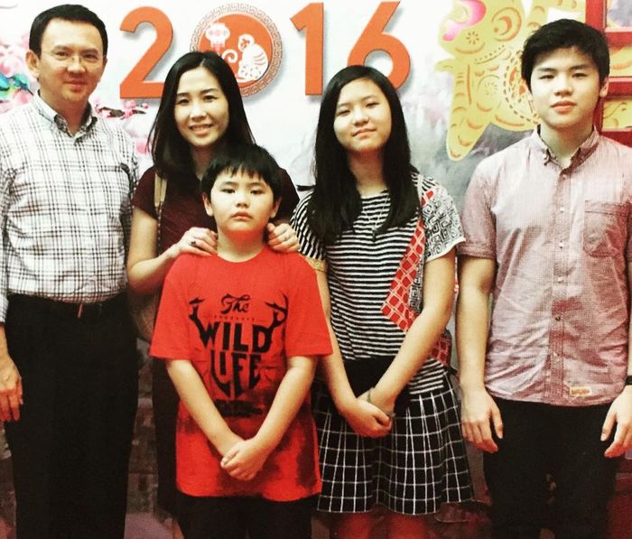 Keluarga Ahok dan Veronica Tan