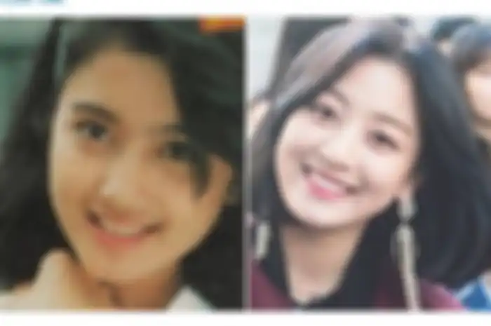 Desy Ratnasari mirip Jihyo Twice