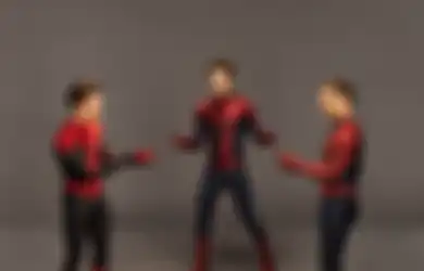 Kocak! Gini 3 Aktor Spider-Man: No Way Home Tiru Meme Saling Tunjuk