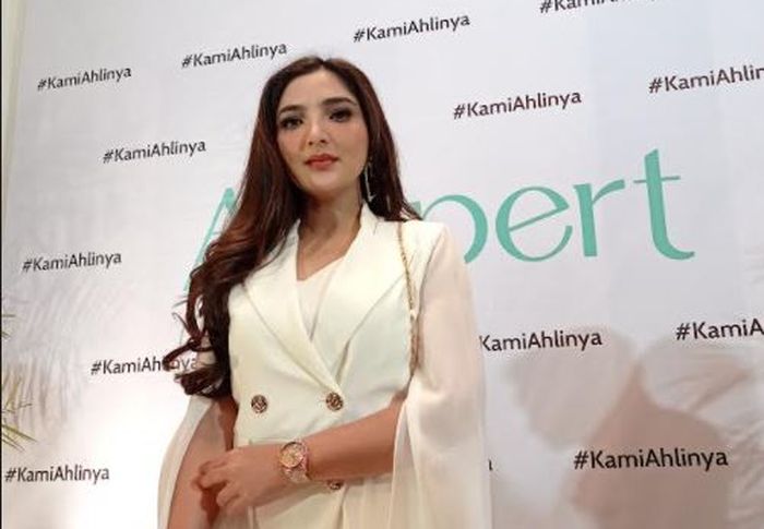 Ashanty saat ditemui di konferensi pers launching Aexpert di kawasan Pondok Indah, Jakarta Selatan, Senin (4/10/2021).