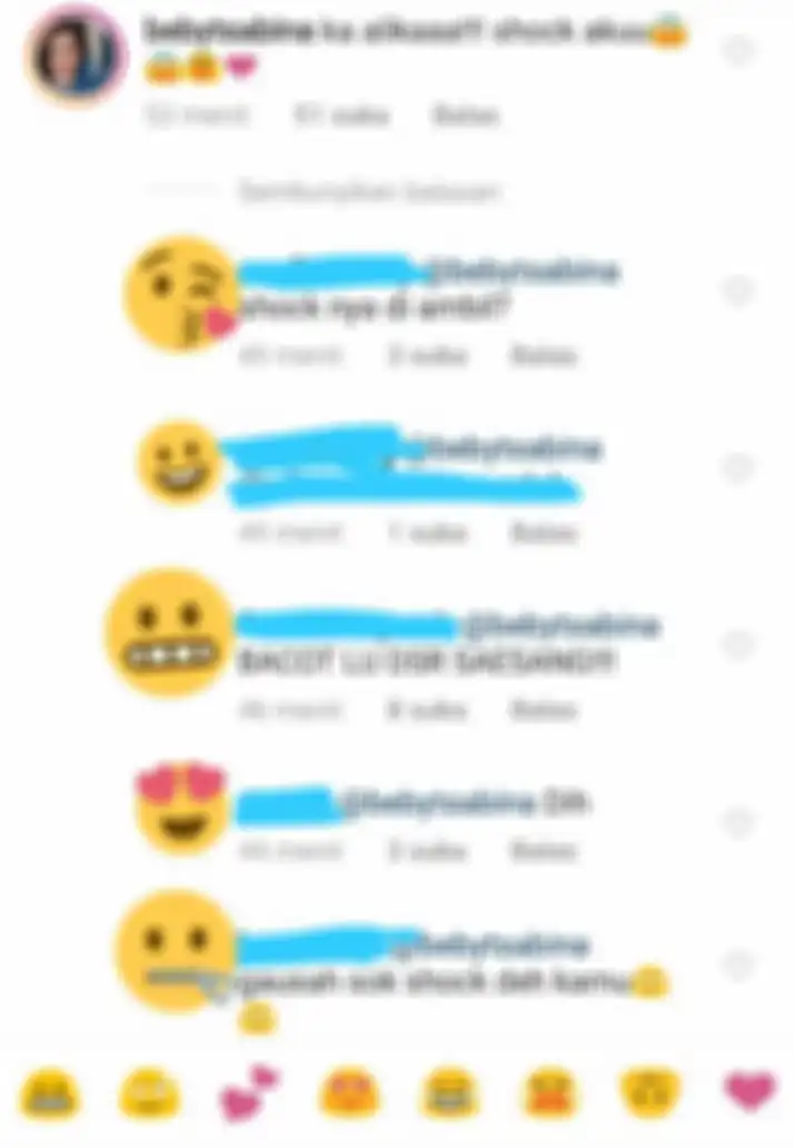 Komentar Beby Tsabina di akun Alika Islamadina