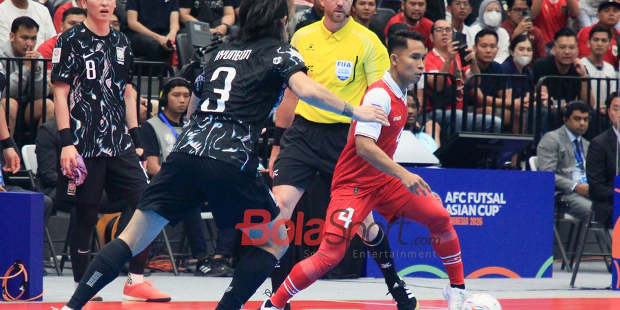 Hasil Piala Asia Futsal 2026 - Gulung Korea 5-0, Indonesia Puncaki Klasemen Grup A Langkahi Irak