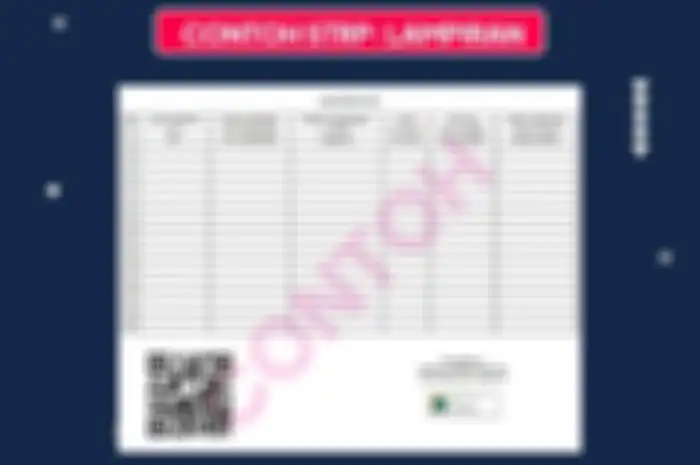 Contoh lampiran STRP.