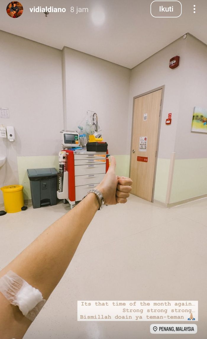 Vidi Aldiano kemoterapi di Malaysia